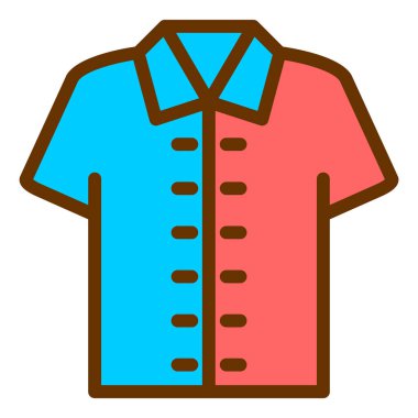 Gömlek. Web simgesi basit illüstrasyon