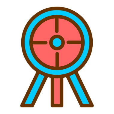 Hedef. Web simgesi basit illüstrasyon