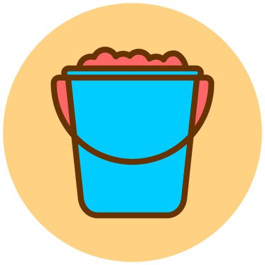 Kova. Web simgesi basit illüstrasyon