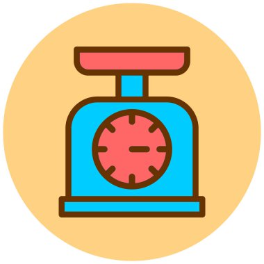 ağırlık ölçekli vektör simgesi