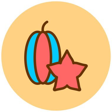 Cadılar Bayramı. Web simgesi basit illüstrasyon