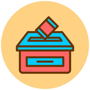 Kutu. Web simgesi basit illüstrasyon