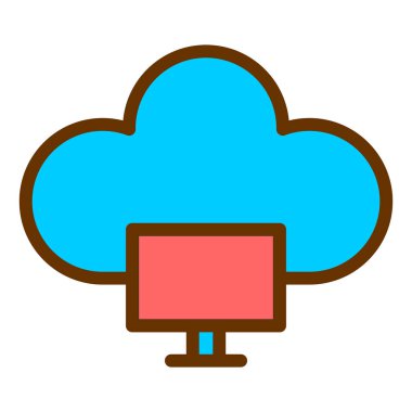 Bulut hesaplama. Web simgesi