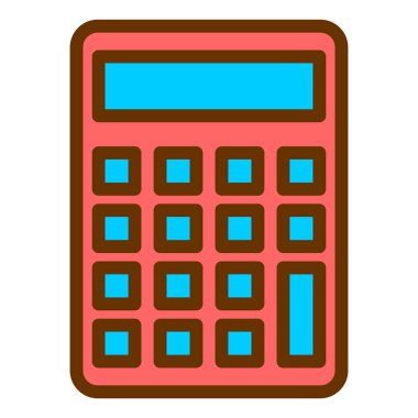 hesap makinesi simgesi, vektör illüstrasyonu