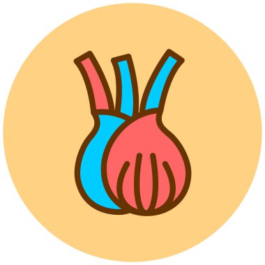 Soğan. Web simgesi basit illüstrasyon