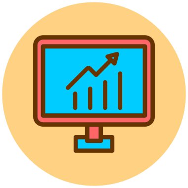 vektör lcd simgesi illüstrasyonu