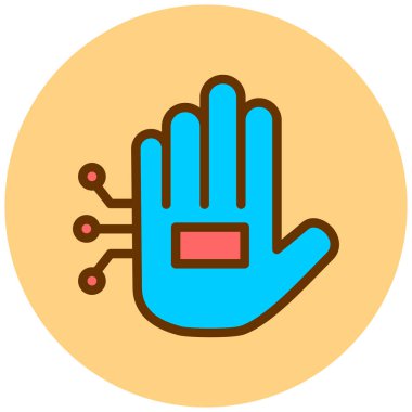 Elini ver. Web simgesi basit illüstrasyon