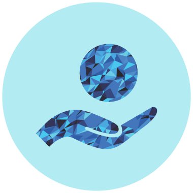 Vektör illüstrasyonu, simge ögesi arkaplanı