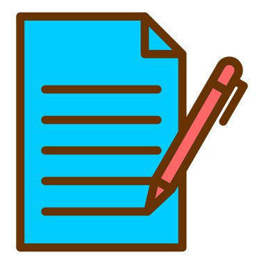 Belge. Web simgesi basit illüstrasyon