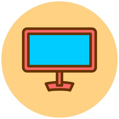 lcd. Web simgesi basit illüstrasyon