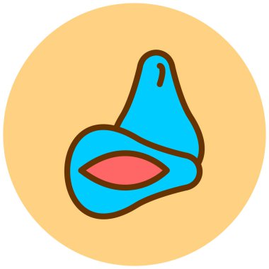 Çizgi film simgesinin vektör çizimi