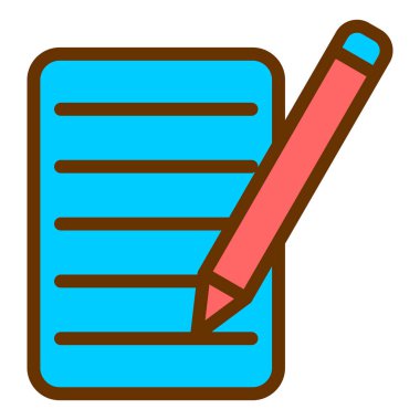 Kontrol listesi. Web simgesi basit illüstrasyon