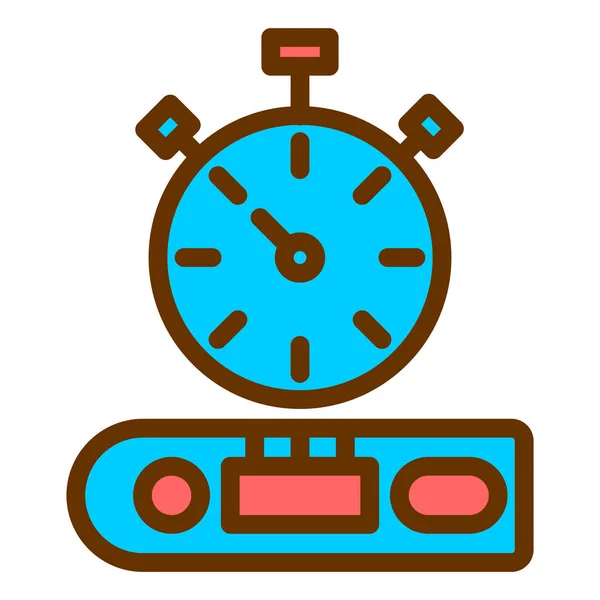 Stopwatch Icono Vector Ilustración — Archivo Imágenes Vectoriales