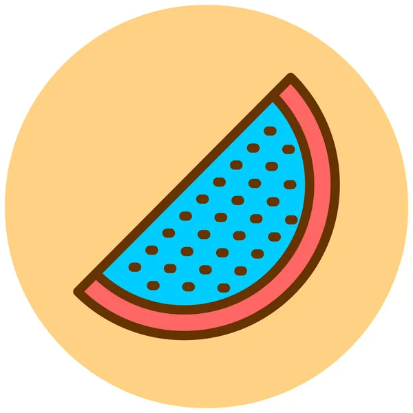 Watermelon Web Icon Simple Illustration — Stock Vector