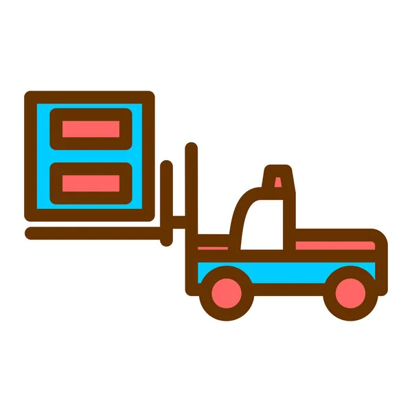 Truck Web Icon Simple Illustration — Stock Vector