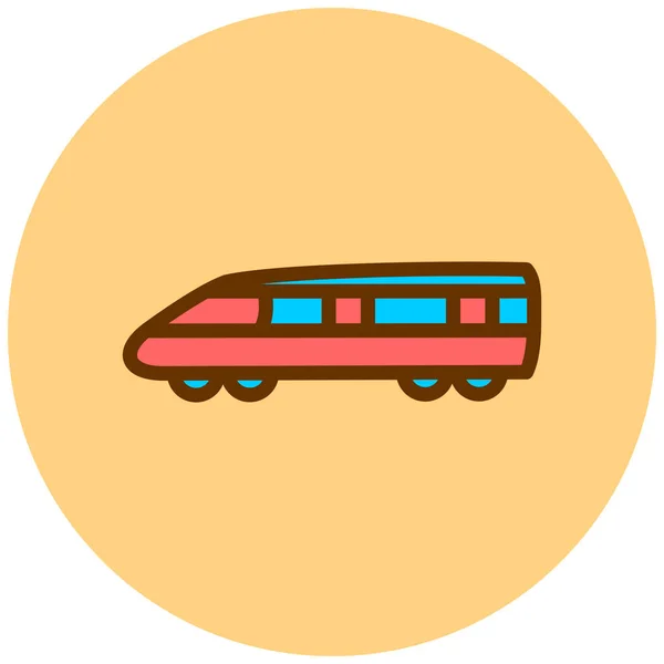 Tren Icono Web Ilustración Simple — Archivo Imágenes Vectoriales