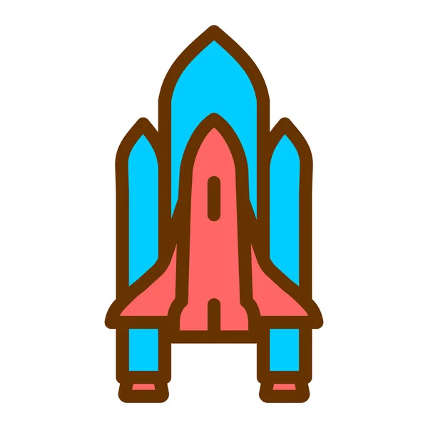 Rakete Web Icon Vektor Illustration — Stockvektor