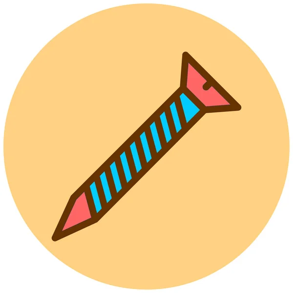 Vector Illustration Simple Flat Design Icon Rocket — Stock vektor