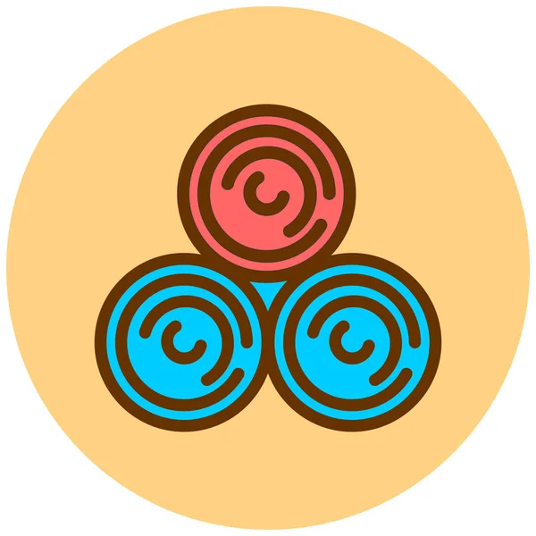 Ilustración Vectorial Icono Circular Círculo — Archivo Imágenes Vectoriales