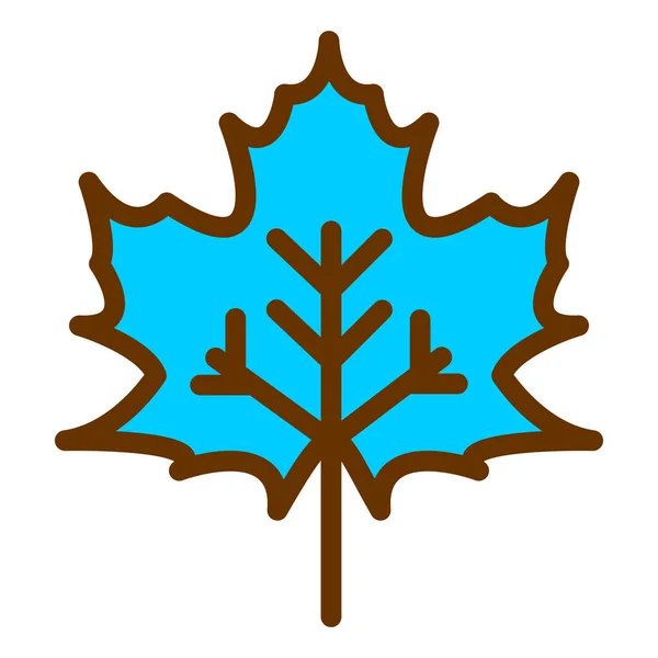 Maple Leaf Icon Vector Illustration Design — Stock Vector