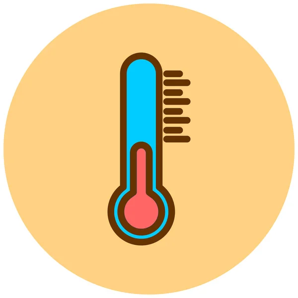 Thermometer Web Icon Simple Design — Stock Vector