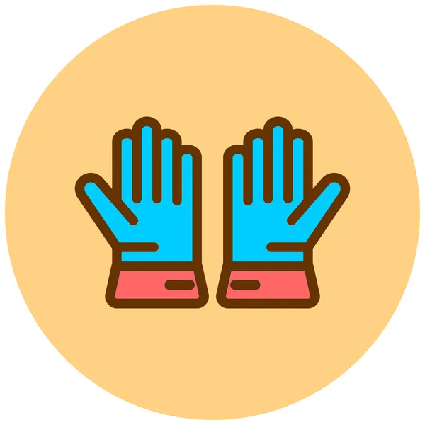 Gloves Web Icon Simple Illustration — Stock Vector