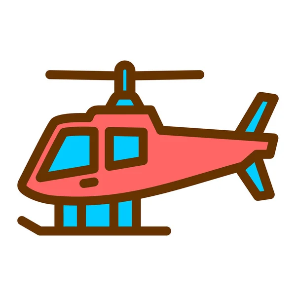 Helikopter Icon Vektorillustration — Stockvektor