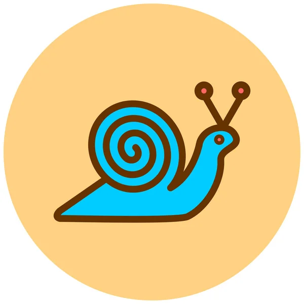 Escargot Icône Web Illustration Simple — Image vectorielle