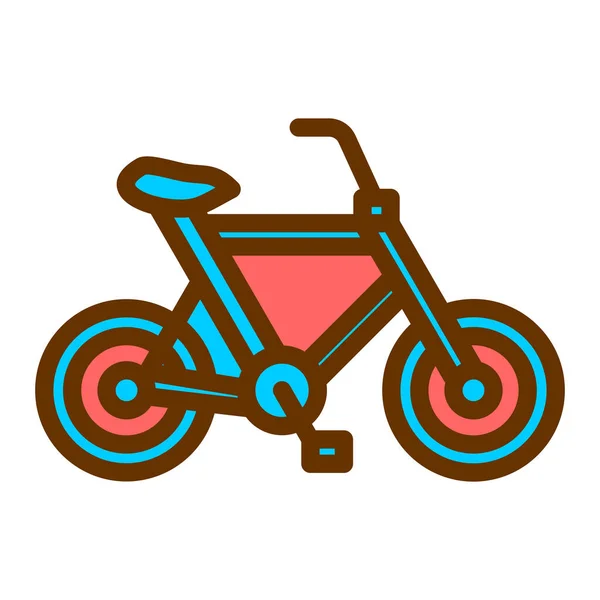 Bicycle Vector Icon Sign Illustration Design — Stock Vector