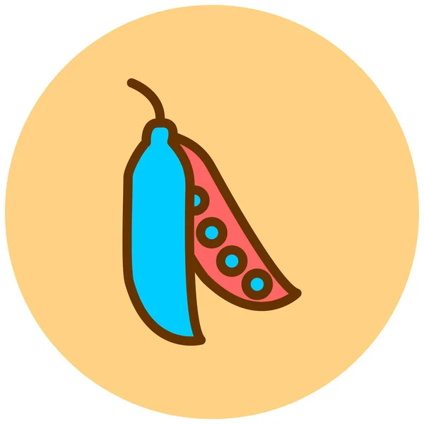 热辣椒 简单的设计 — 图库矢量图片