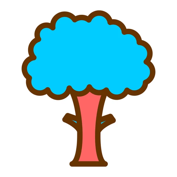 Árbol Icono Vector Ilustración — Archivo Imágenes Vectoriales