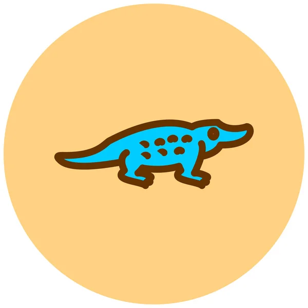 Jedinečná Ikona Přenašeče Dinosaurů — Stockový vektor