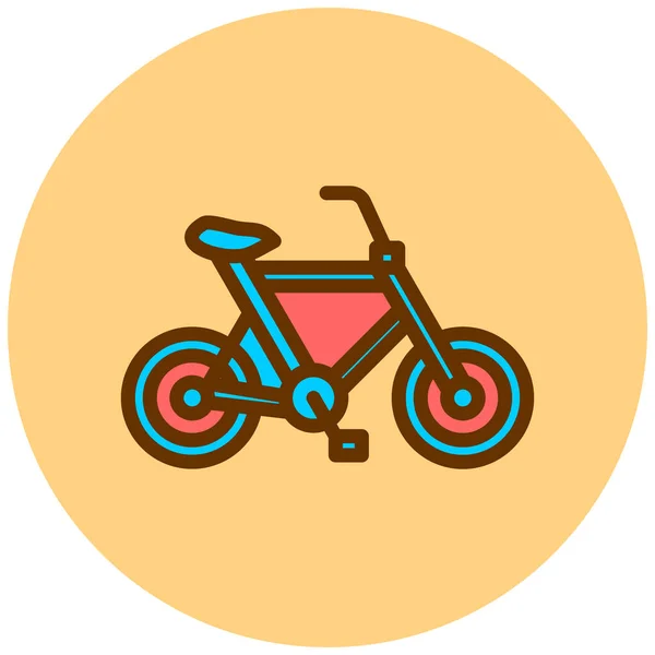 Bicicleta Ícone Web Ilustração Simples —  Vetores de Stock