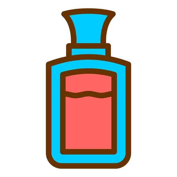 Icône Bouteille Parfum Illustration Simple Des Icônes Vectorielles Boissons Alcoolisées — Image vectorielle