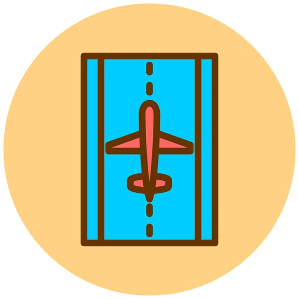 Vuelo Icono Web Ilustración Simple — Vector de stock