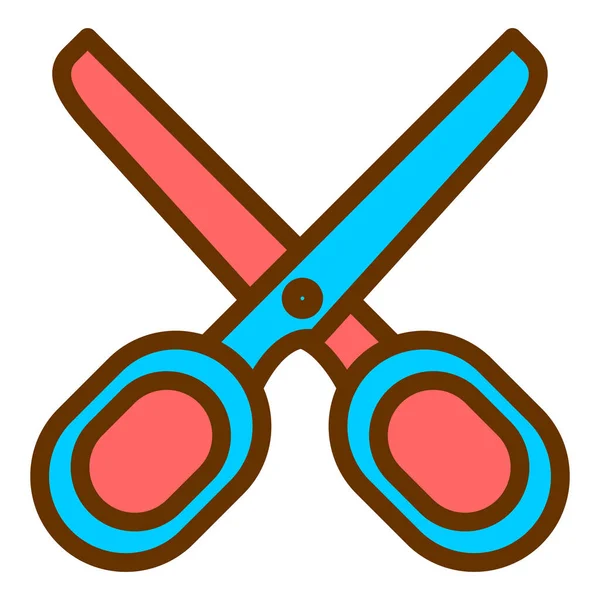 Scissors Web Icon Simple Illustration — Stock Vector