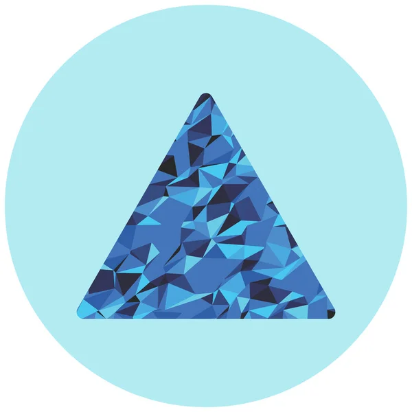 Піраміда Діамантів Векторна Піктограма Плоский Стиль Ілюстрації Епс — стоковий вектор