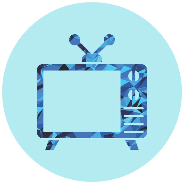 Ikone Einfache Illustration Von Fernsehvektorsymbolen Für Das Web — Stockvektor