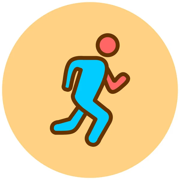Running Man Pictogram Vector Illustratie — Stockvector