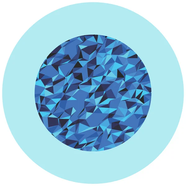 Blauwe Diamant Icoon Geïsoleerd Witte Achtergrond Vectorillustratie — Stockvector