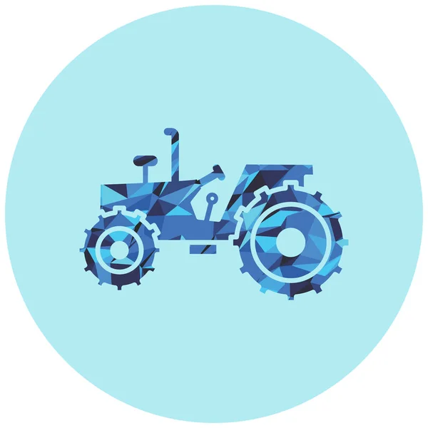 Traktor Web Ikone Vektor Illustration — Stockvektor