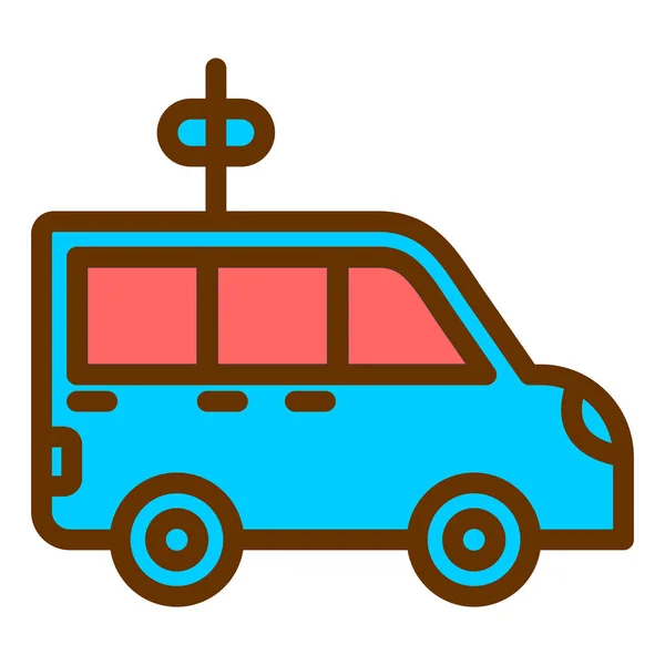 車の輸送だ シンプルなイラスト — ストックベクタ