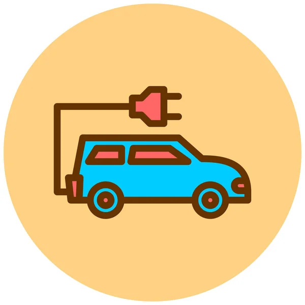 Μπαταρία Αυτοκινήτου Απλή Απεικόνιση — Διανυσματικό Αρχείο