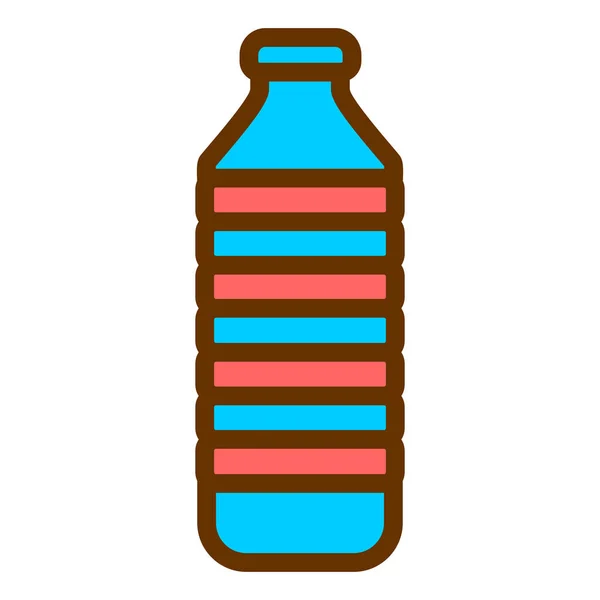 Fles Icoon Eenvoudige Illustratie Van Water Drinken Vector Pictogrammen Voor — Stockvector