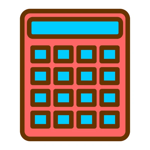 Calculator Web Icon Simple Illustration — Stock Vector