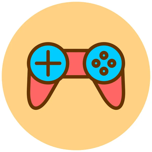 Gamepad Web Icon Design Semplice — Vettoriale Stock