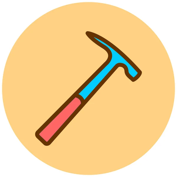 Hammer Web Symbol Einfache Illustration — Stockvektor