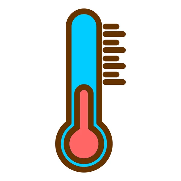 Θερμόμετρο Web Εικονίδιο Απλό Σχεδιασμό — Διανυσματικό Αρχείο