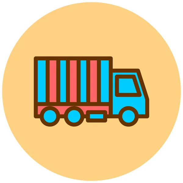 Camion Icona Web Semplice Illustrazione — Vettoriale Stock