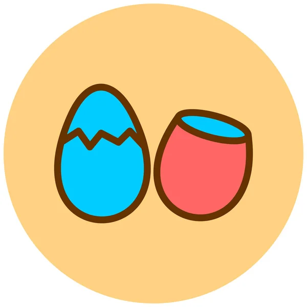 Великоднє Яйце Проста Ілюстрація — стоковий вектор